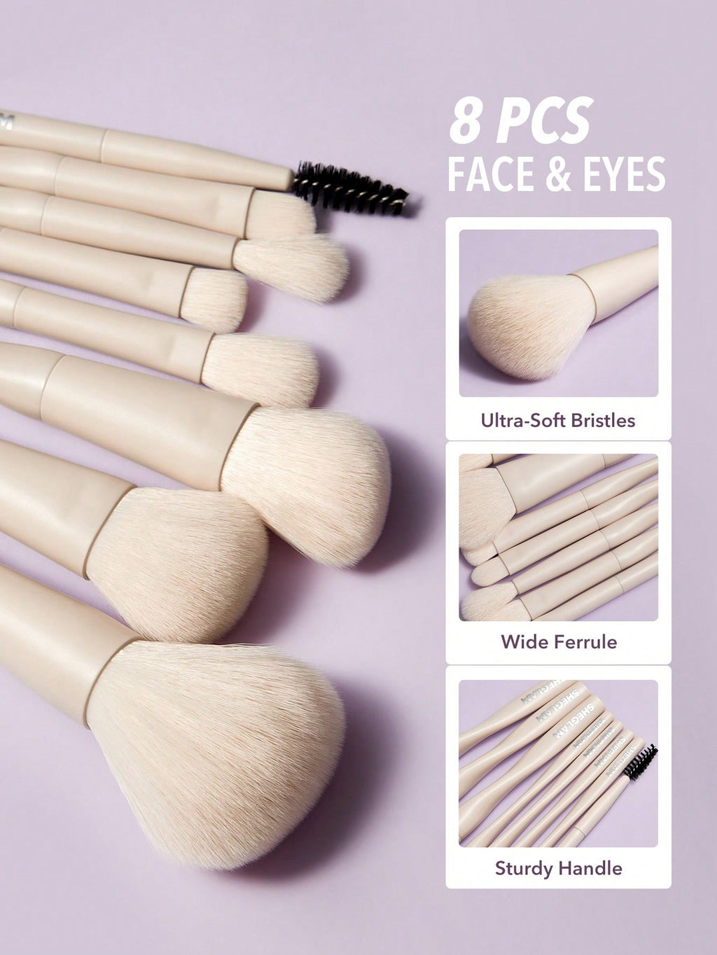 SHEGLAM Pro Core Brush Kit 8 Pcs