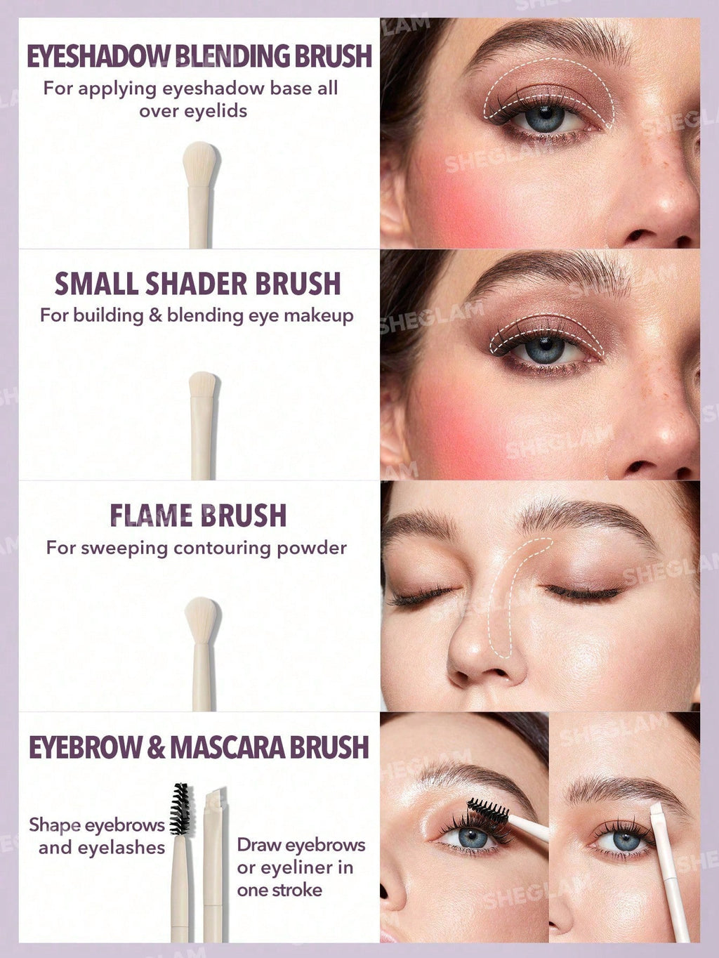 SHEGLAM Pro Core Brush Kit 8 Pcs