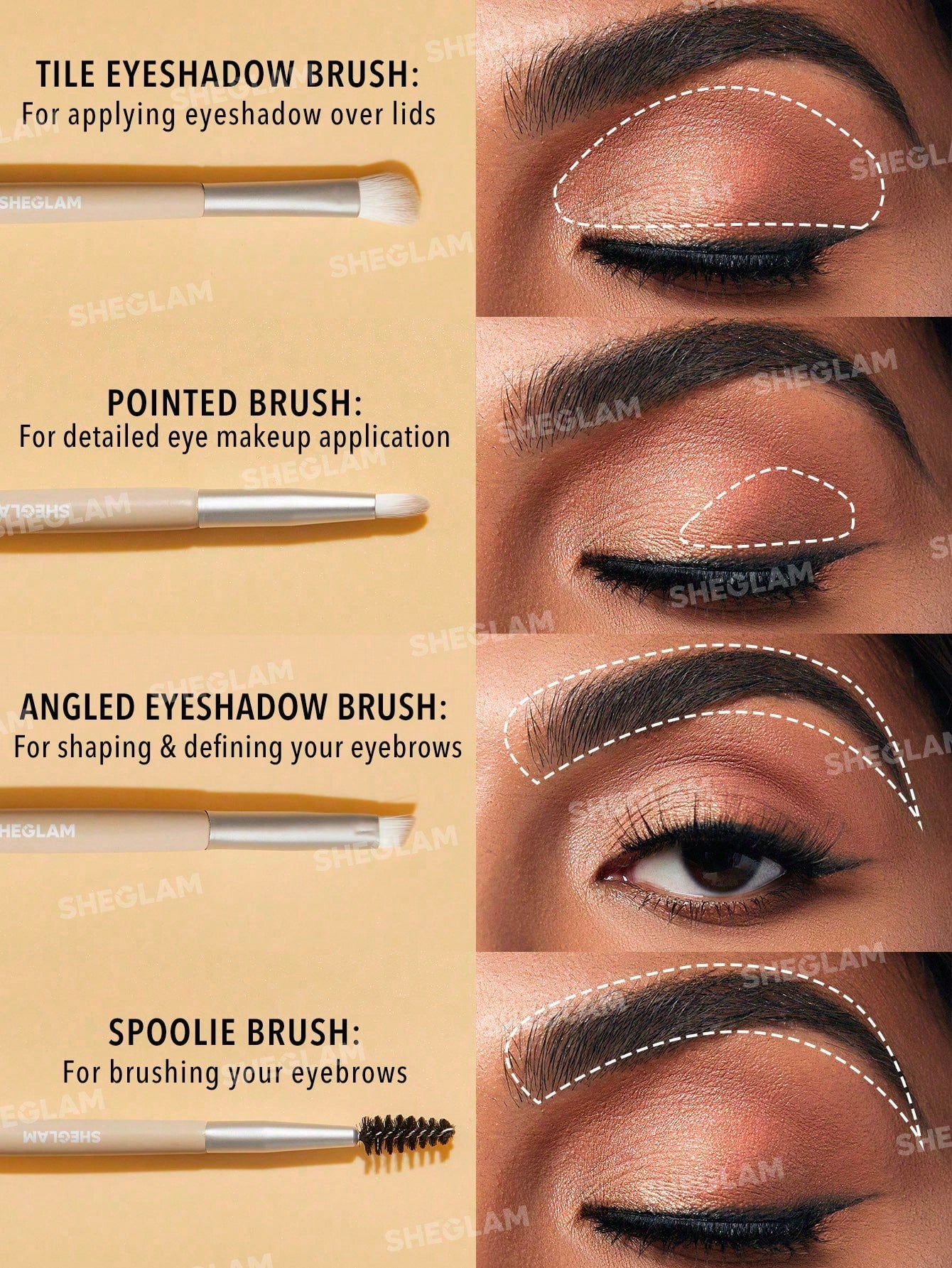 Glam 101 Eye Essentials Brush Set With Bag